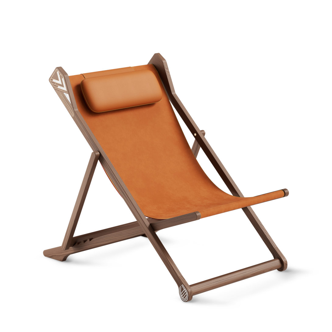 ルイ　ヴィトン　チリエンヌ椅子 Riviera Chilienne Chair - American Walnut - Trunks, Travel and